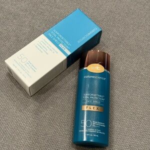 Face shield spf 50 sunscreen color light